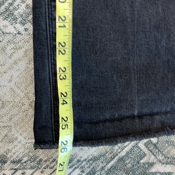 SPANX women’s cropped flare Charcoal Denim Jeans size large - Picture 4 of 8